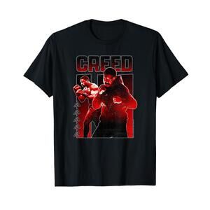 Creed 3 Adonis Creed Level Up Red Split Panel Poster T-Shirt